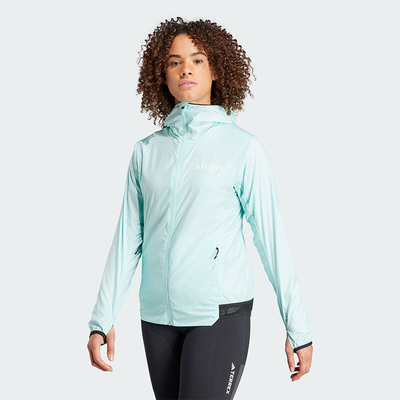 阿迪达斯女子抗风运动越野跑外套