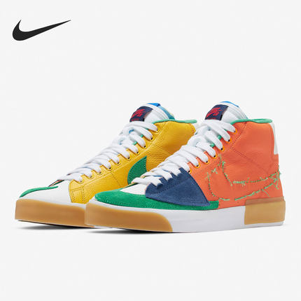 Nike/耐克正品 SB ZOOM BLAZER MID EDGE L 男女高帮滑板鞋DA2189