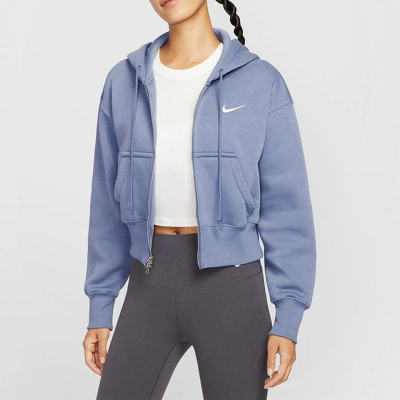 Nike/耐克正品2025冬季款女士日常连帽短款刺绣外套HV2427-499