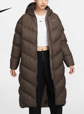 Nike/耐克正品当季新款女士防泼水保暖长款羽绒服HF7894-004