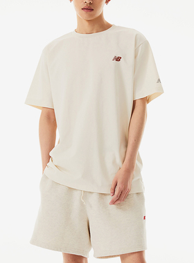 New Balance/NB正品新款男士经典简约吸湿排汗短袖NEE25111-CRE