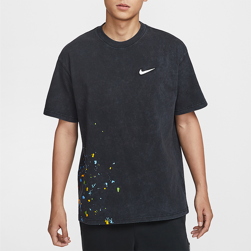 Nike/耐克正品2025夏季款男士休闲印花运动圆领短袖HV1672-010