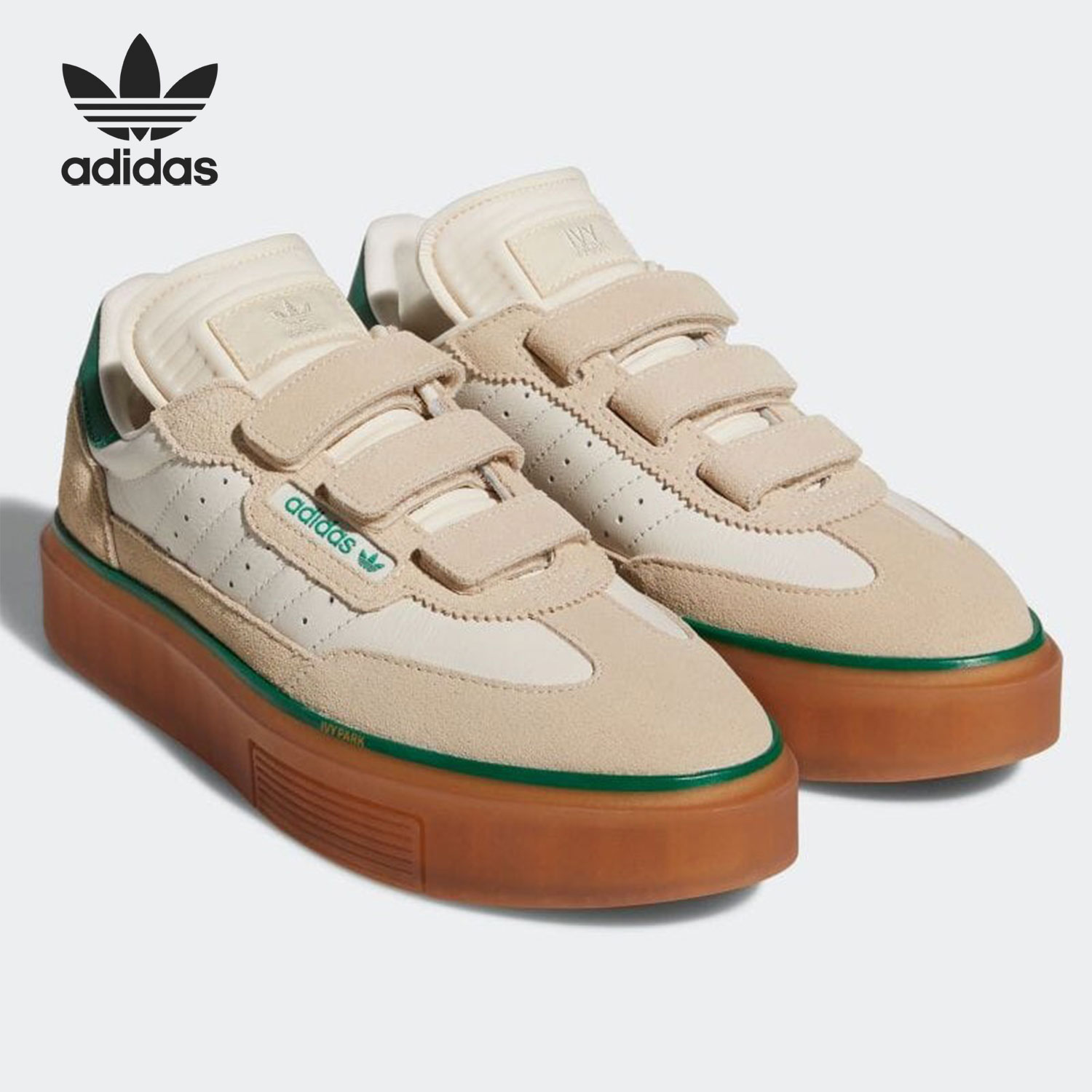 Adidas/阿迪达斯官方正品 IVY PARK 三叶草男女厚底板鞋 GY1777