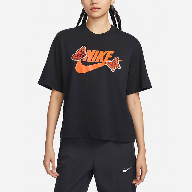 耐克女子新款时尚健身运动短袖