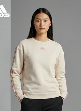 Adidas/阿迪达斯正品W DK 3S SWT 女士休闲卫衣套头衫H10237