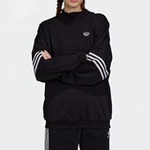Adidas FU3802 CREW女子荷叶边卫衣 阿迪达斯正品 三叶草RUFFLE