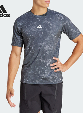 Adidas/阿迪达斯官方正品WO POW TEE 男士运动健身短袖T恤IK9685