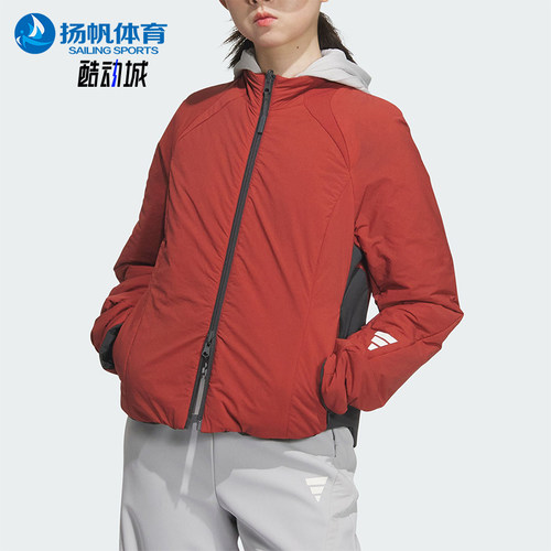 Adidas/阿迪达斯正品FUSTL W P JKT女士双面穿保暖棉服JM4247