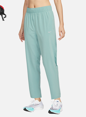 Nike/耐克正品Dri-FIT Fast女士跑步中腰经典透气长裤FB7030-017