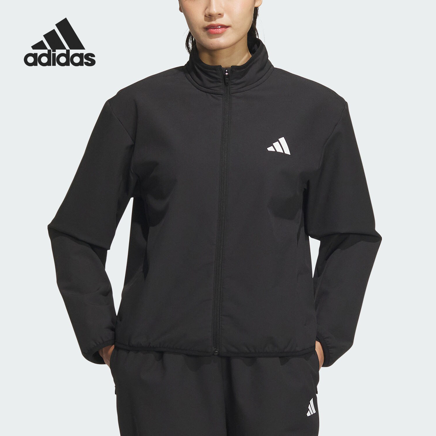 Adidas/阿迪达斯官方正品经典女士休闲立领运动夹克外套KA7075,运动服/休闲服装,运动茄克/外套,淘宝优惠券,粉丝福利购,淘宝优惠卷