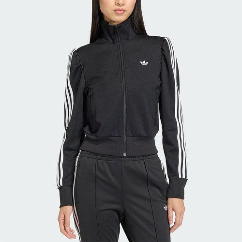 Adidas/阿迪达斯正品三叶草新款女黑白色亲肤经典夹克外套KS1362