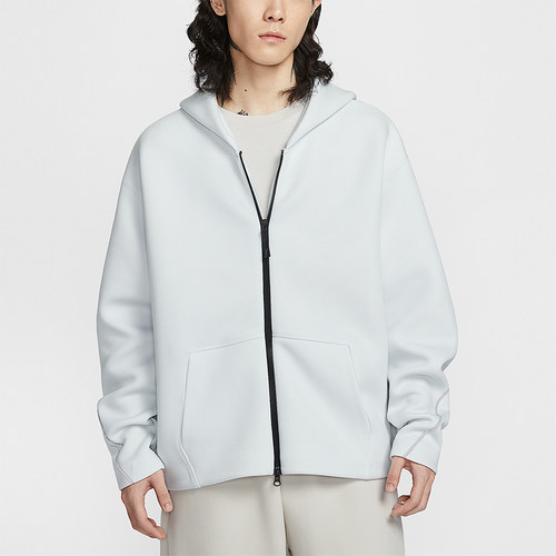 Nike/耐克正品Tech男士透气针织全长拉链开襟连帽外套IF1320-101