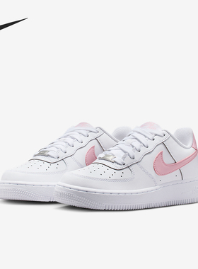 Nike/耐克正品Air Force 1 GS女子大童经典轻便板鞋CT3839-115