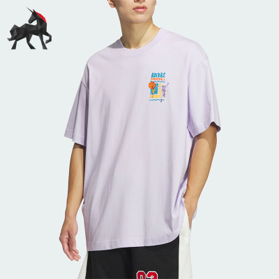 阿迪达斯男士休闲运动短袖