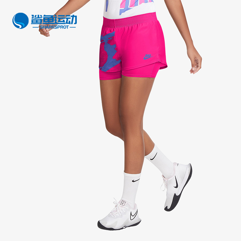Nike/耐克正品Court Slam女士训练网球运动透气短裤CK8431-604