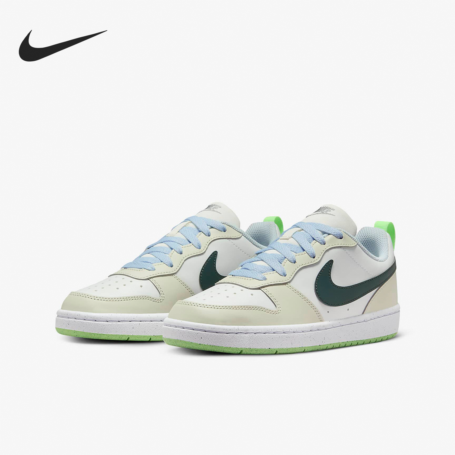 Nike/耐克正品COURT GS女子大童简约时尚低帮休闲板鞋FV8121