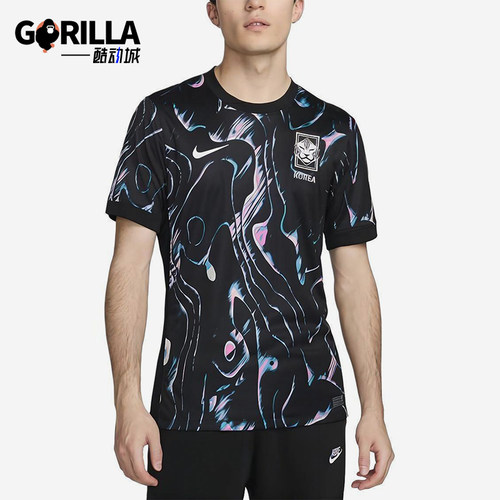 Nike/耐克正品Stadium Away男士圆领满印足球套头球衣FJ4281-010