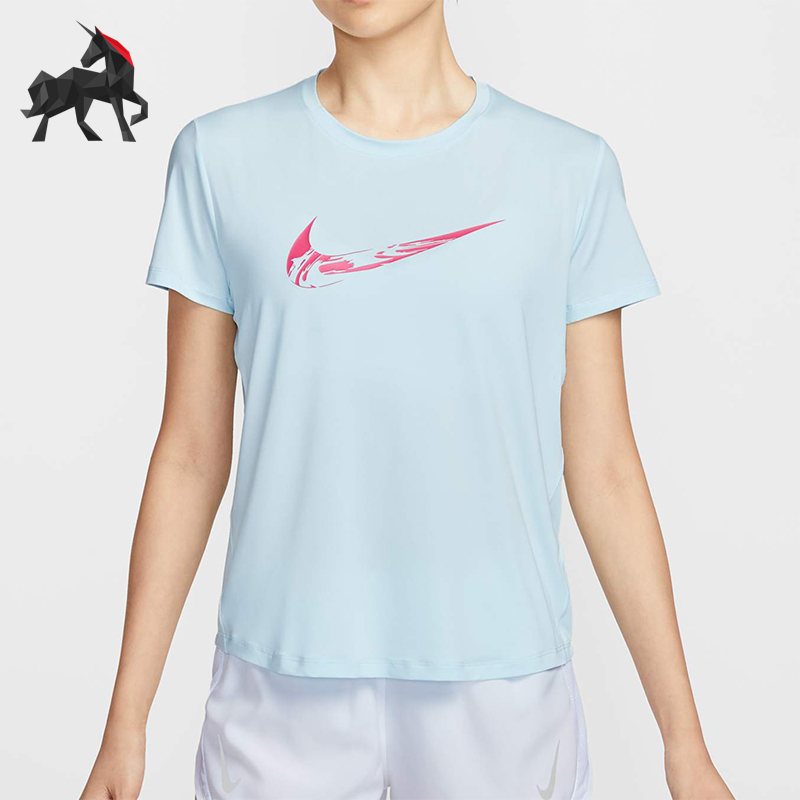 Nike/耐克正品2025夏季款女士休闲透气运动圆领短袖FV6374-474