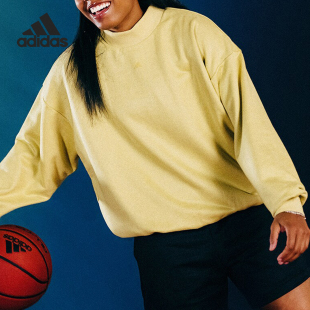 男女篮球运动宽松套头卫衣IN7697 新款 Adidas 阿迪达斯正品