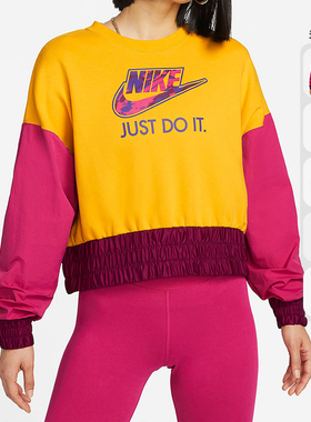 Nike/耐克正品女子运动卫衣套头衫清仓特价CV7738-614 910046-012