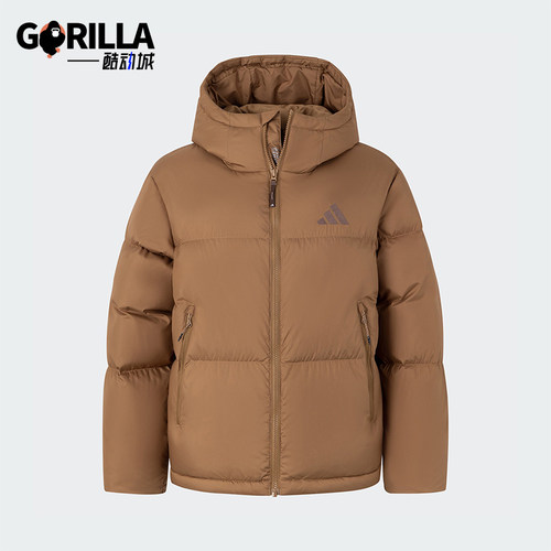 阿迪达斯女士复古户外保暖羽绒服