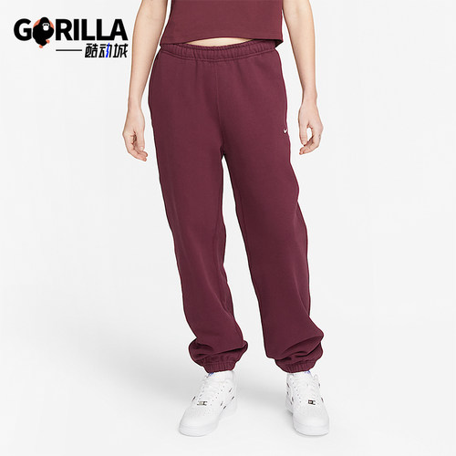 Nike/耐克正品Solo Swoosh女士运动复古潮流经典长裤CW5565-681