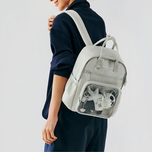 Skechers斯凯奇正品男女拉链有夹层运动双肩背包L126U053-00MV