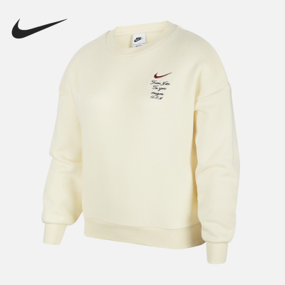 Nike/耐克正品新款冬季大童加绒圆领套头卫衣FV8449-113