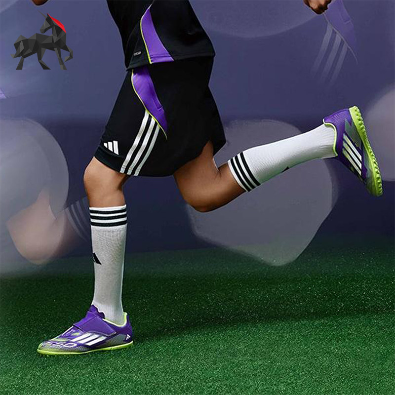 Adidas/阿迪达斯正品F50 CLUB VEL儿童耐磨魔术贴足球鞋JI0034