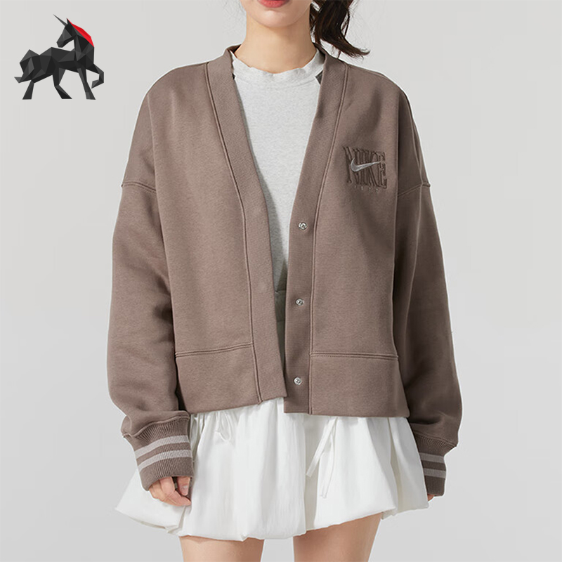 Nike/耐克正品新款女士开衫针织加绒夹克外套HJ0947-233