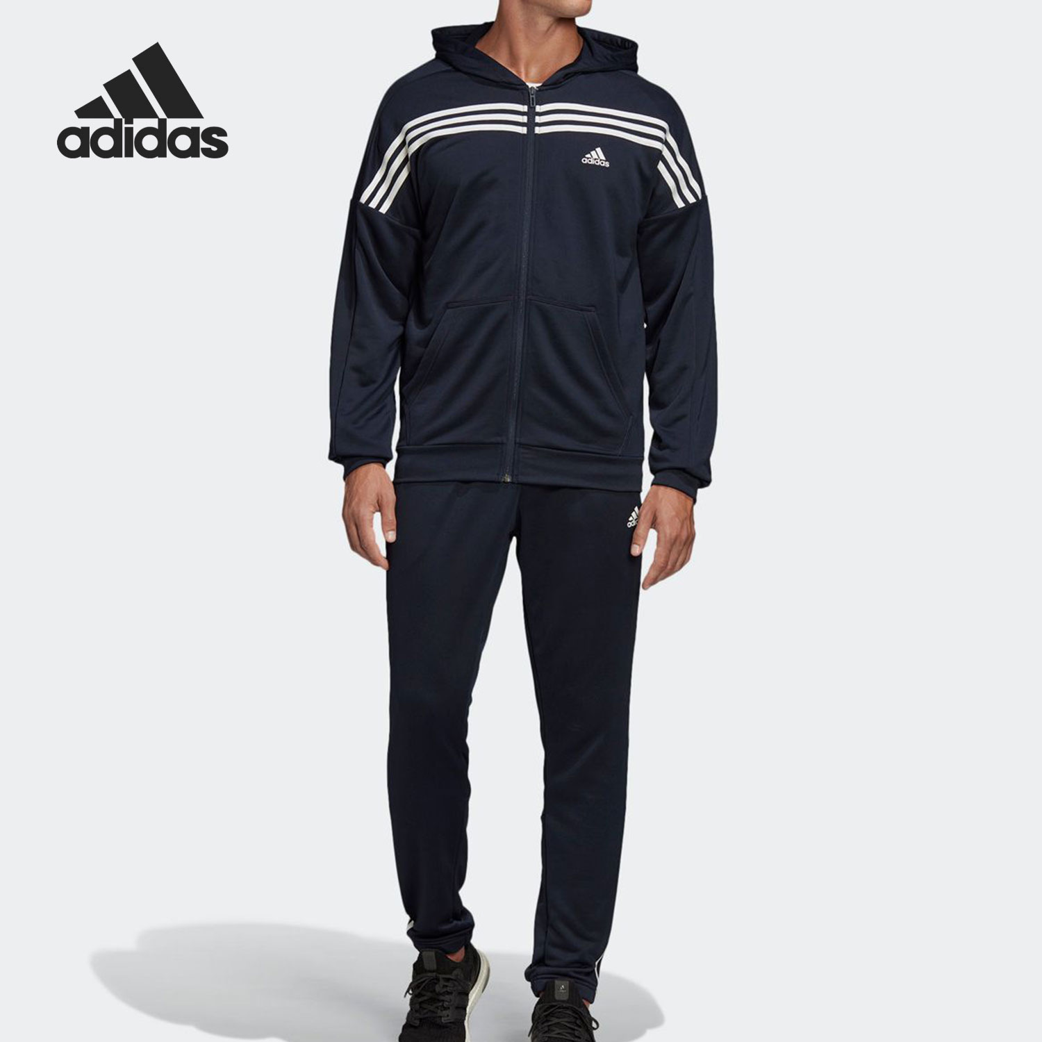 Adidas/阿迪达斯正品当季新款男子舒适时尚休闲运动套装 FS6091