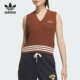 保暖复古马甲JD5802 三叶草女士运动时尚 Adidas 阿迪达斯正品