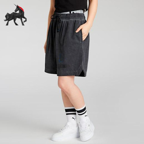 Puma/彪马正品2025夏季款男女针织宽松经典透气休闲短裤633167-01
