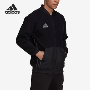 运动休闲宽松夹克外套HL6920 加绒男士 Adidas 阿迪达斯官方正品