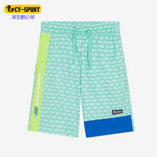Skechers/斯凯奇正品夏季新款儿童速干休闲运动短裤L222B093