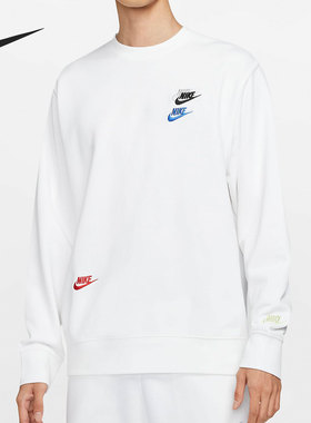 Nike/耐克官方正品男子休闲运动毛圈圆领套头衫卫衣 DJ6915-100