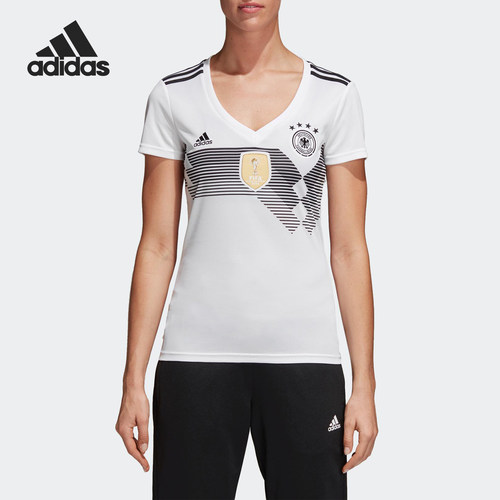 Adidas/阿迪达斯正品世界杯足球德国短袖T恤跑步运动T恤BQ8396
