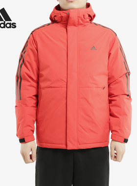 Adidas/阿迪达斯官方正品冬季男子户外运动连帽羽绒服EH3996 3997