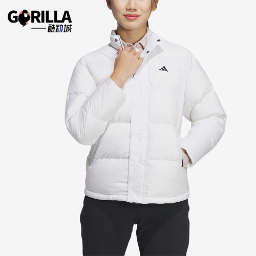 Adidas/阿迪达斯正品冬季女士防风立领保暖运动休闲羽绒服IS4795