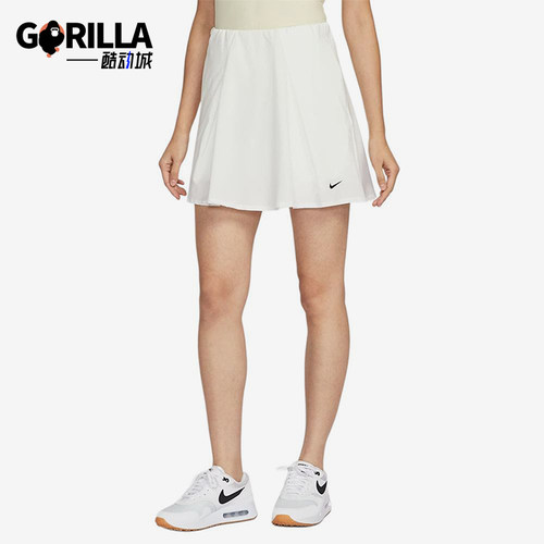 Nike/耐克正品Dri-FIT新款女白色休闲经典高尔夫短裙IH0516-133