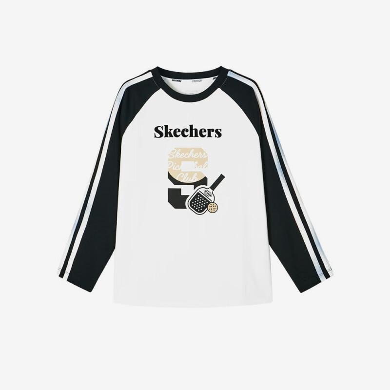 Skechers/斯凯奇正品当季新款儿童通勤风打底运动长袖T恤衫