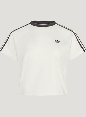 Adidas/阿迪达斯正品三叶草女士透气简约经典时尚短袖T恤KY8479