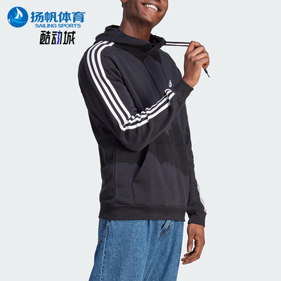 Adidas/阿迪达斯正品M 3S FL HD男士运动连帽日常休闲卫衣IB4028