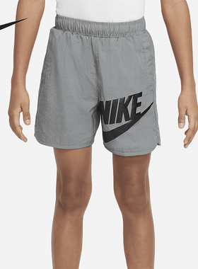 Nike/耐克正品Sportswear新款儿童灰黑色经典运动短裤DO6582-084