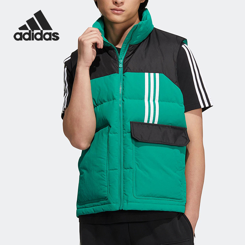 阿迪达斯正品羽绒马甲