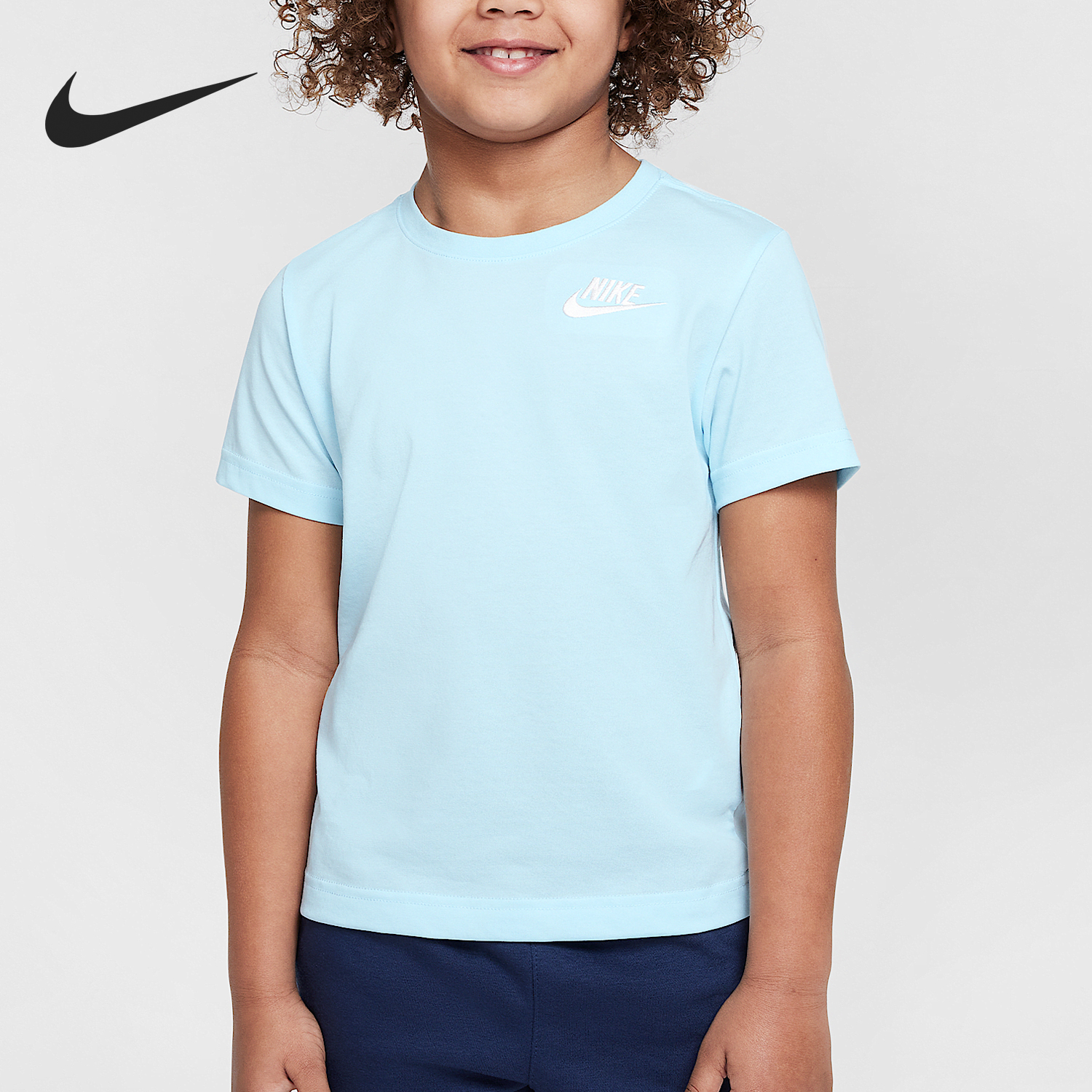 Nike/耐克正品Sportswear小童柔软针织透气休闲T恤DQ4251-474