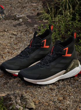 Adidas/阿迪达斯正品TEREXTEREX空新款黑橙色经典越野跑鞋IH0669
