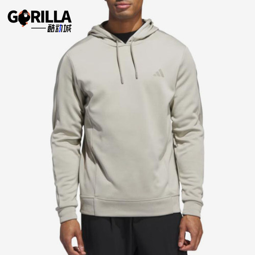Adidas/阿迪达斯正品达斯纯色连帽长袖男经典保暖简约卫衣JW3452
