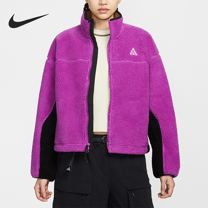 Nike/耐克正品2025秋季款女士保暖时尚拼接立领外套HV4706-551
