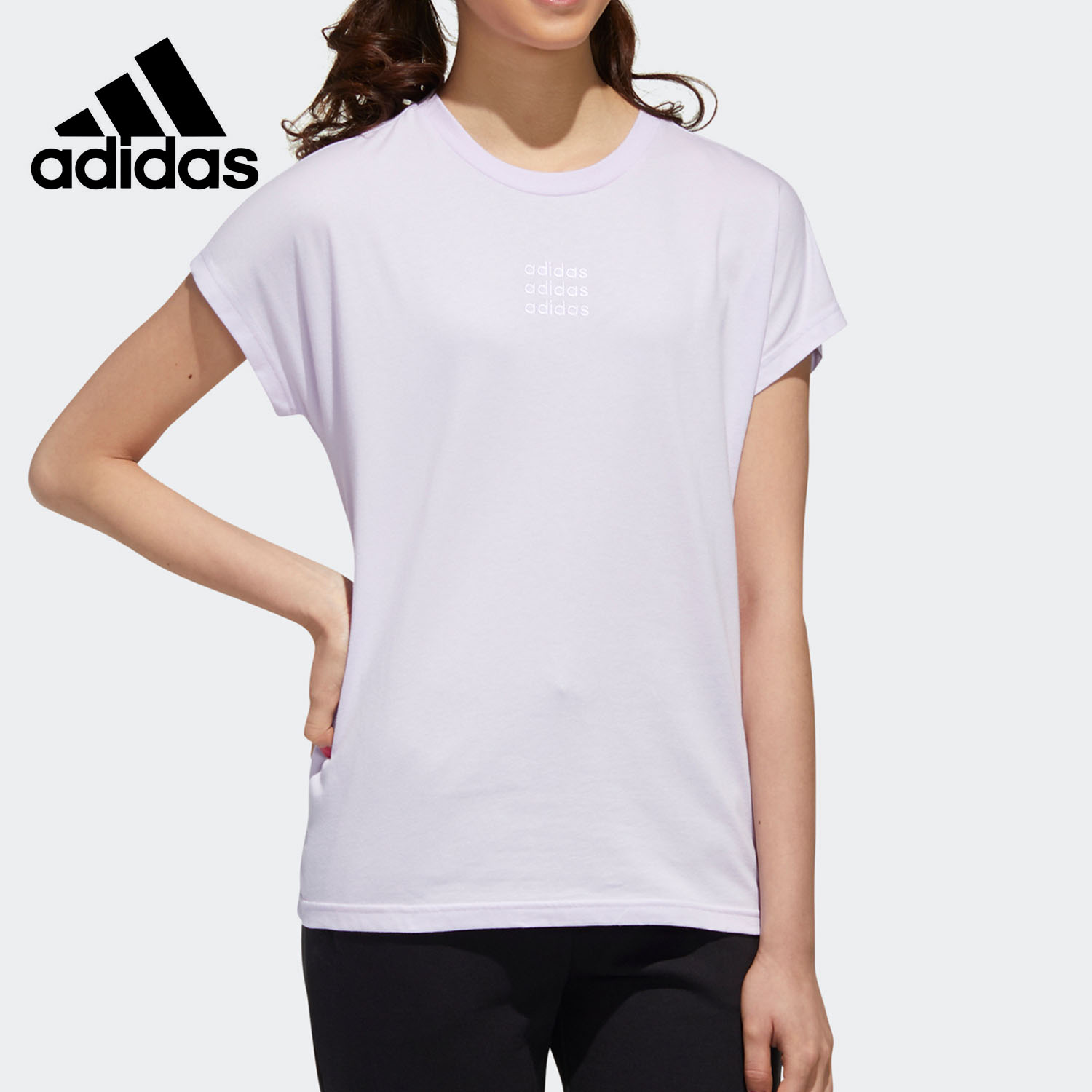 Adidas/阿迪达斯正品秋季新款女子W C+ TEE 2圆领短袖T恤GJ7929